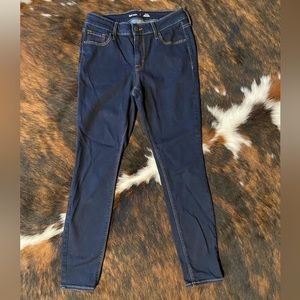 Old Navy NWOT Mid Rise Skinny Rockstar Jeans Dark Wash